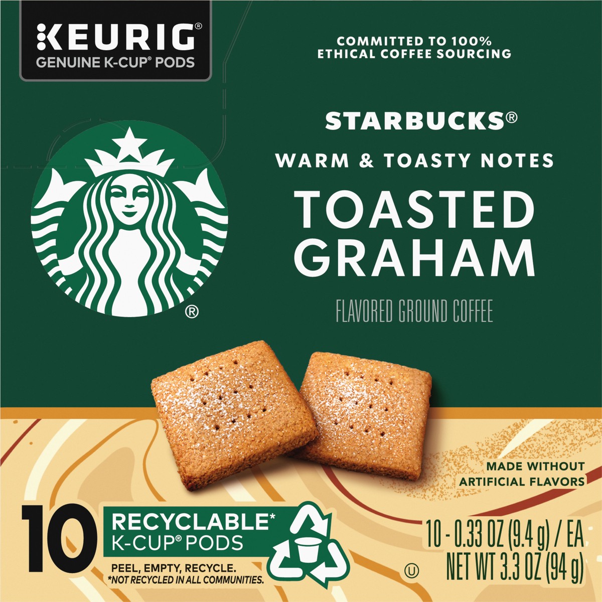 slide 7 of 9, Starbucks Toasted Graham K-Cup Pods, 10 ct