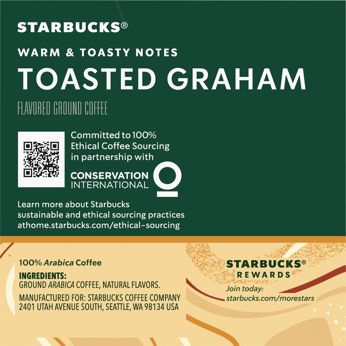 slide 8 of 9, Starbucks Toasted Graham K-Cup Pods, 10 ct