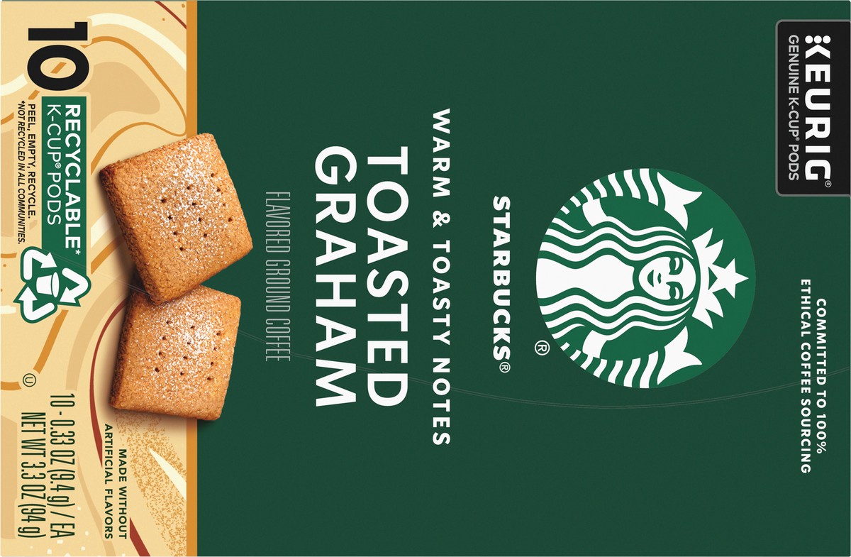 slide 9 of 9, Starbucks Toasted Graham K-Cup Pods, 10 ct