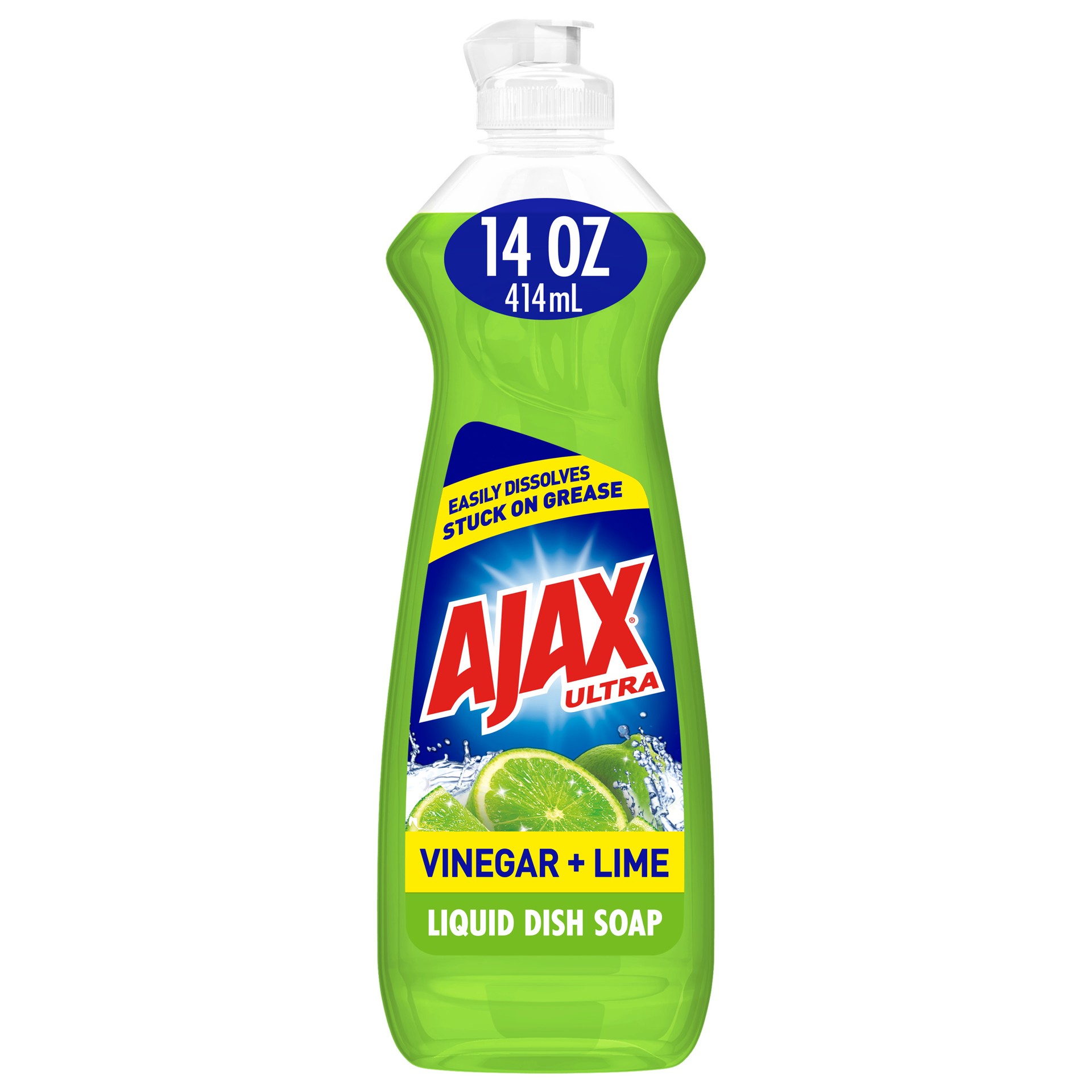 slide 1 of 6, Ajax Lime Dish Detergent, 14 fl oz