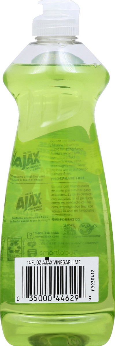 slide 6 of 6, Ajax Vinegar + Lime Dish Soap, 14 oz