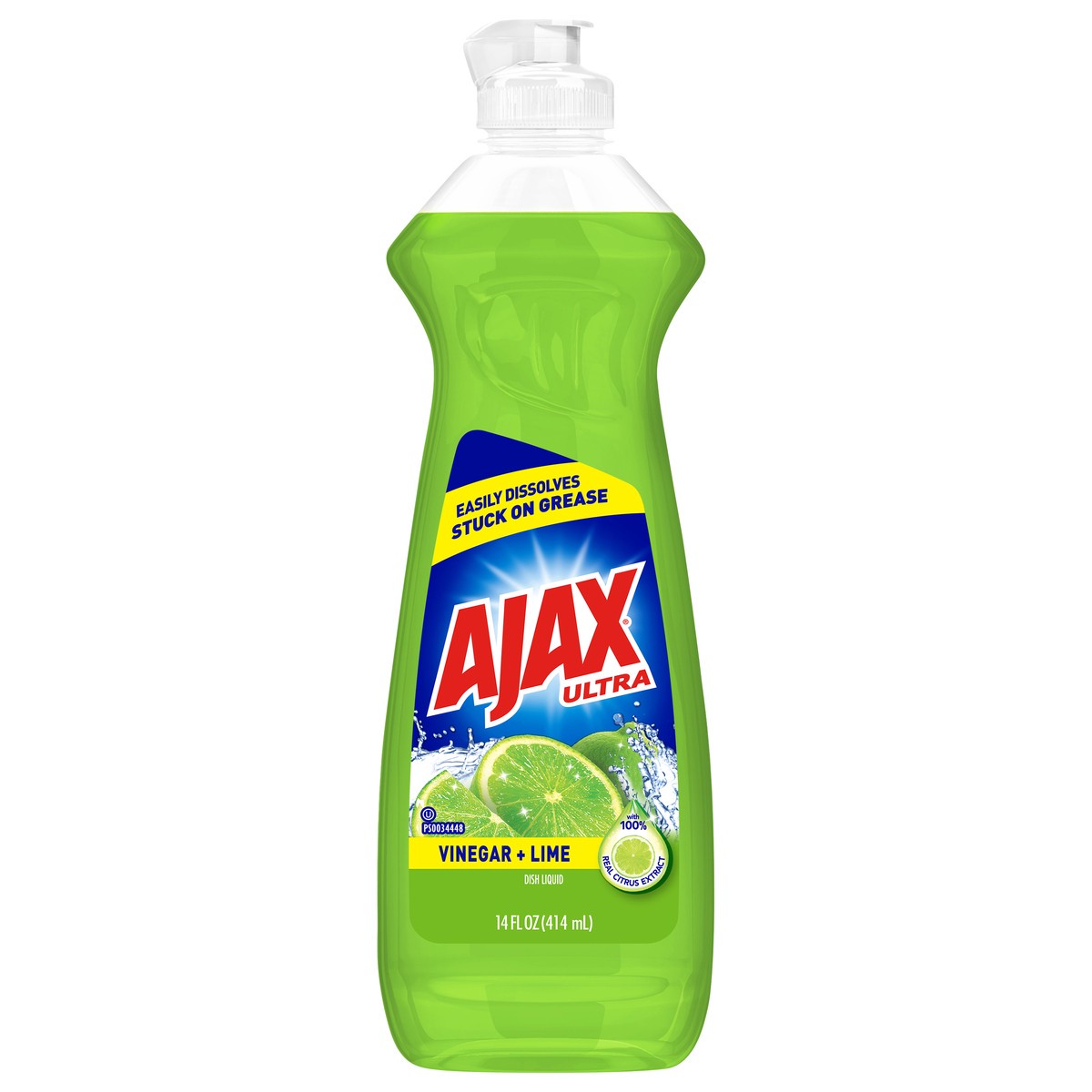 slide 1 of 6, Ajax Lime Dish Detergent, 14 fl oz