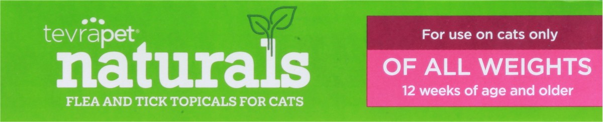 slide 10 of 12, TevraPet Naturals Flea and Tick Topicals for Cats 3 - 1.0 ml Applicators, 3 ct