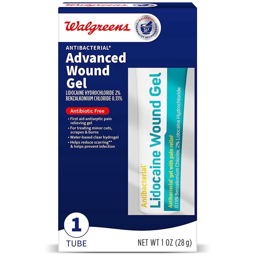 slide 1 of 5, Walgreens Antibacterial Advanced Wound Gel, 1 oz