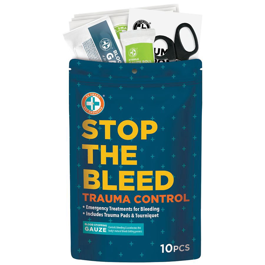 slide 3 of 5, Be Smart Get Prepared Trauma Control Kit, 1 ct