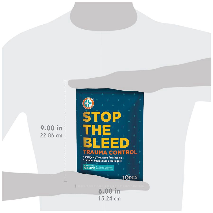 slide 4 of 5, Be Smart Get Prepared Trauma Control Kit, 1 ct