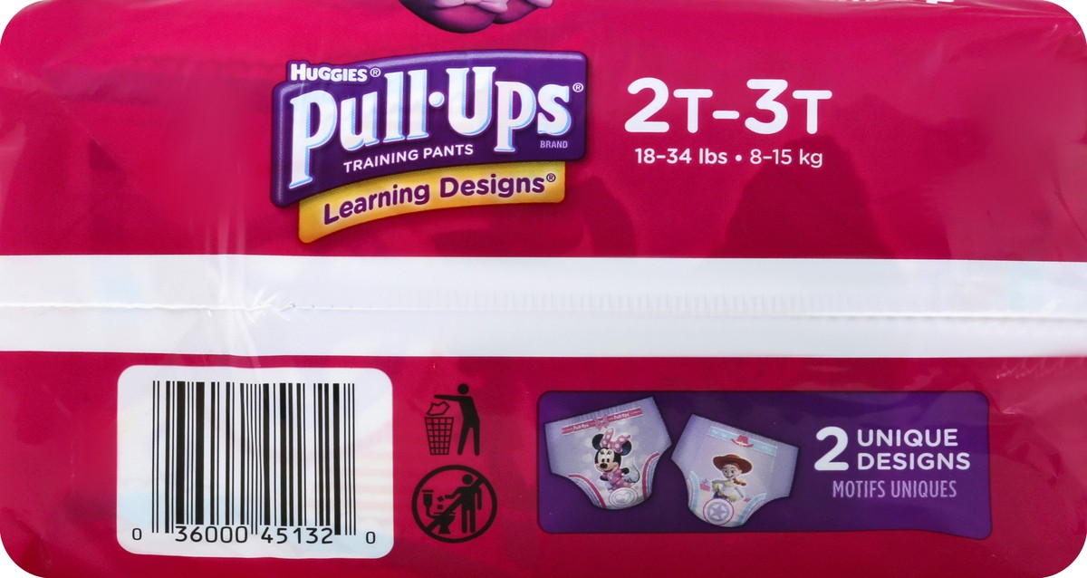 slide 4 of 6, Pull-Ups Learning Designs Girls 2T-3T Training Pants, 25 ct