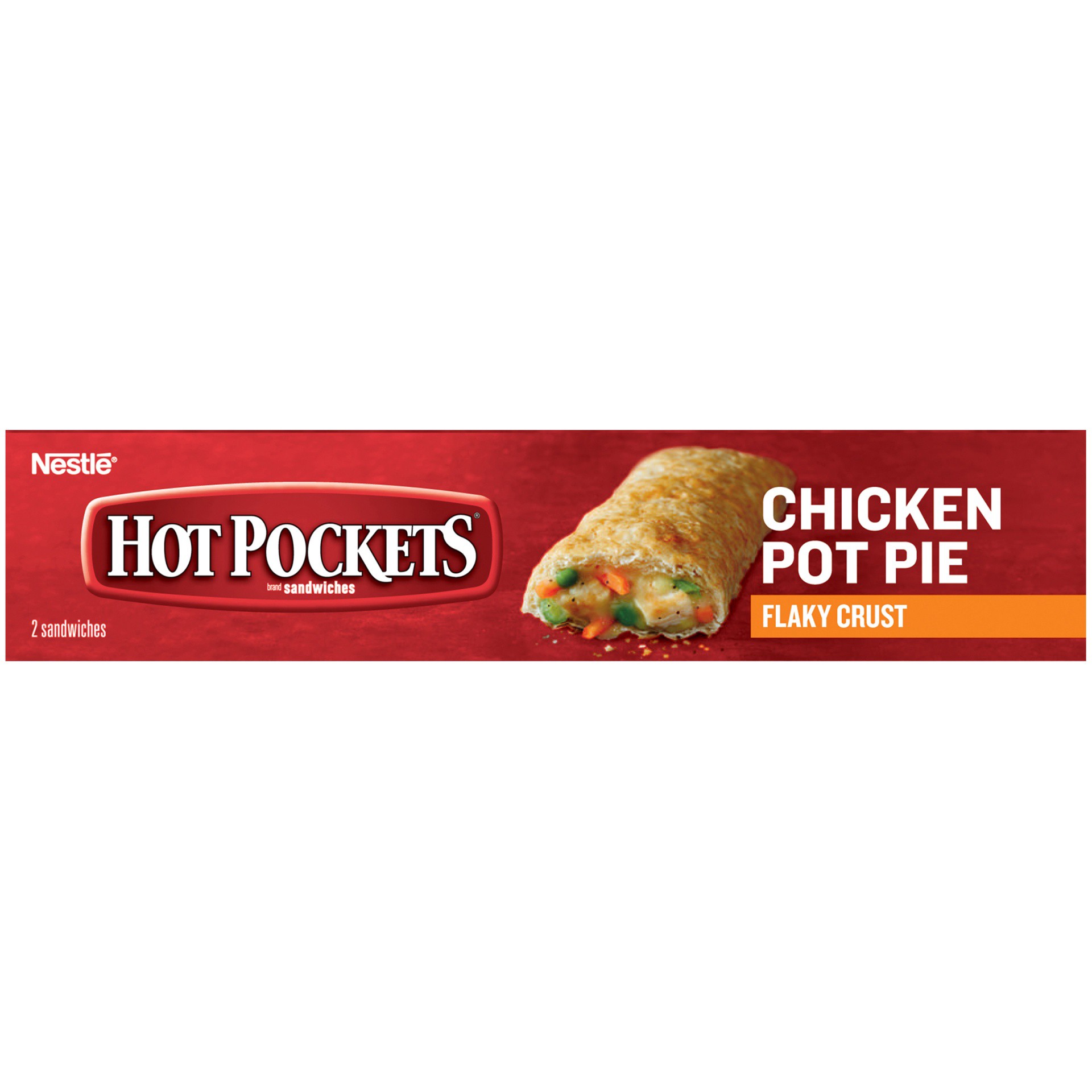 slide 8 of 11, Hot Pockets Frozen Snacks Chicken Pot Pie Flaky Crust Frozen Sandwiches, 8 oz