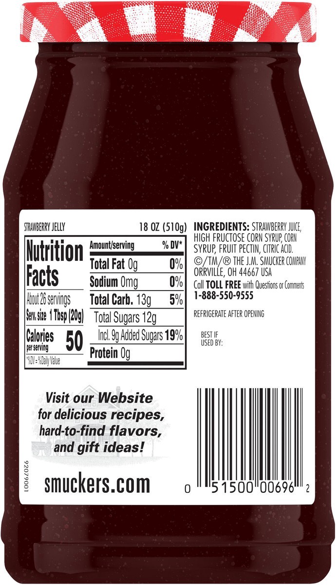 slide 13 of 13, Smucker's Strawberry Jelly, 18 oz