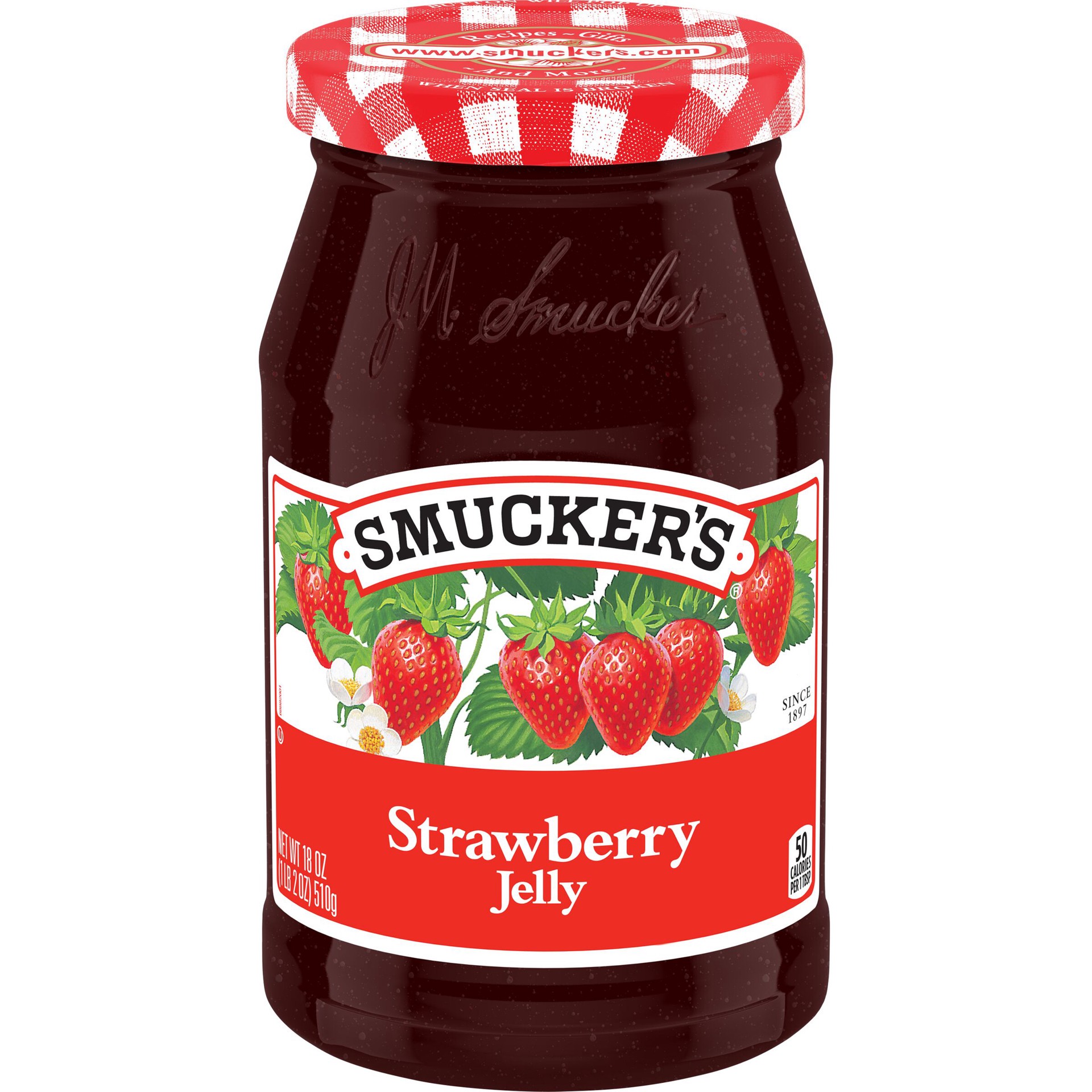 slide 1 of 13, Smucker's Strawberry Jelly, 18 oz