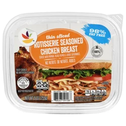 98% Fat Free Rotisserie Seasoned Chicken Breast Thin Sliced