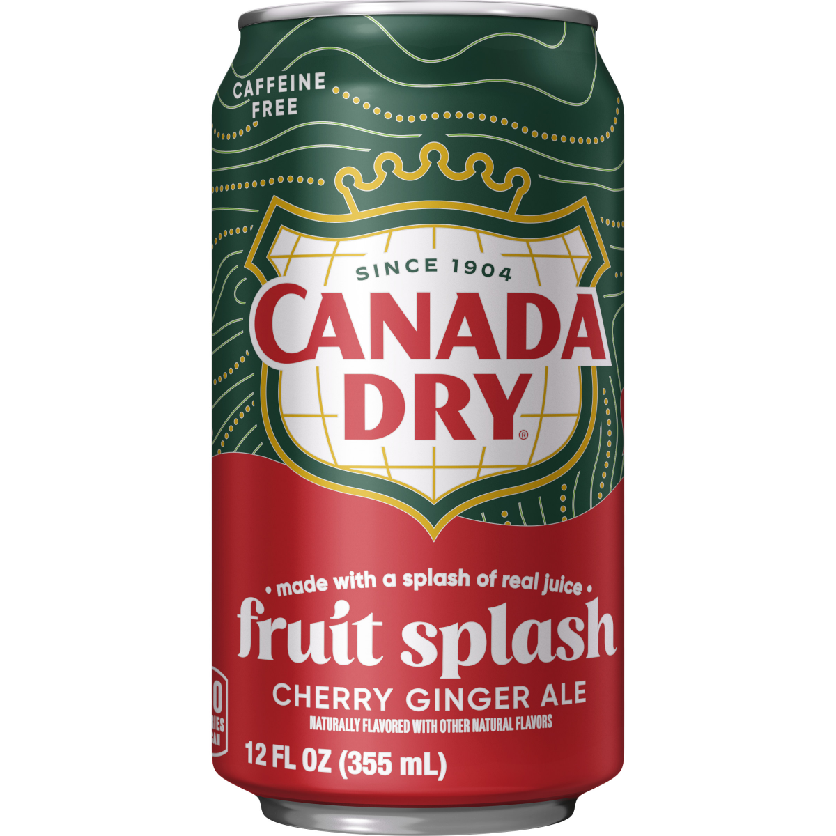 slide 15 of 25, Canada Dry Fruit Splash Cherry Ginger Ale Soda, 12 fl oz cans, 12 pack, 12 ct; 12 fl oz