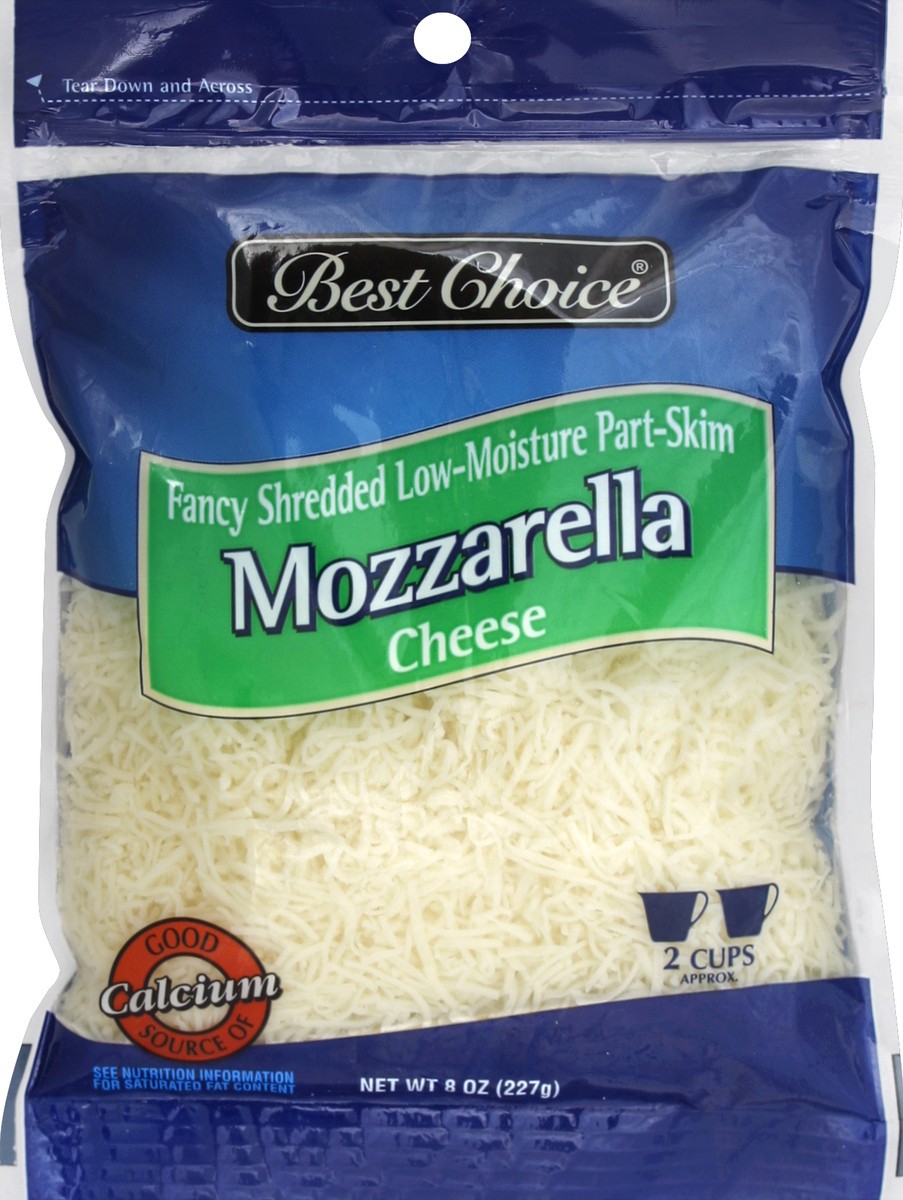 slide 3 of 3, Best Choice Fancy Shredded Mozzarella Cheese, 8 oz