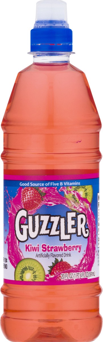 slide 11 of 13, Guzzler Kiwi Strawberry Drink, 20 FL OZ Bottle, 20 oz