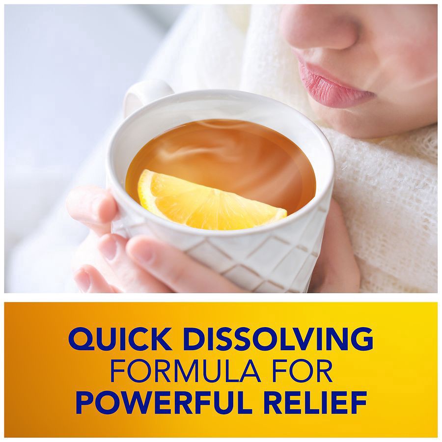 slide 5 of 5, Vicks Dayquil Nyquil Hot Remedy Cold & Flu Drink Honey Lemon, 16 ct