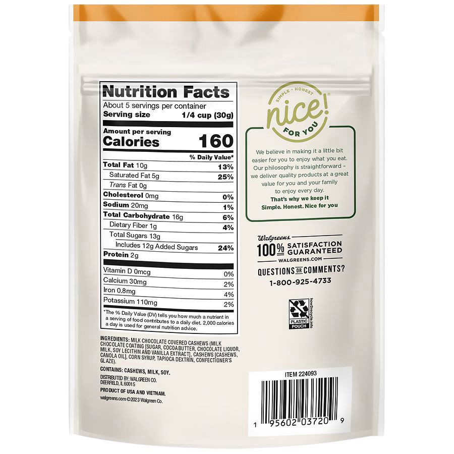 slide 2 of 5, Nice! Premium Cashews Milk Chocolate, 5 oz