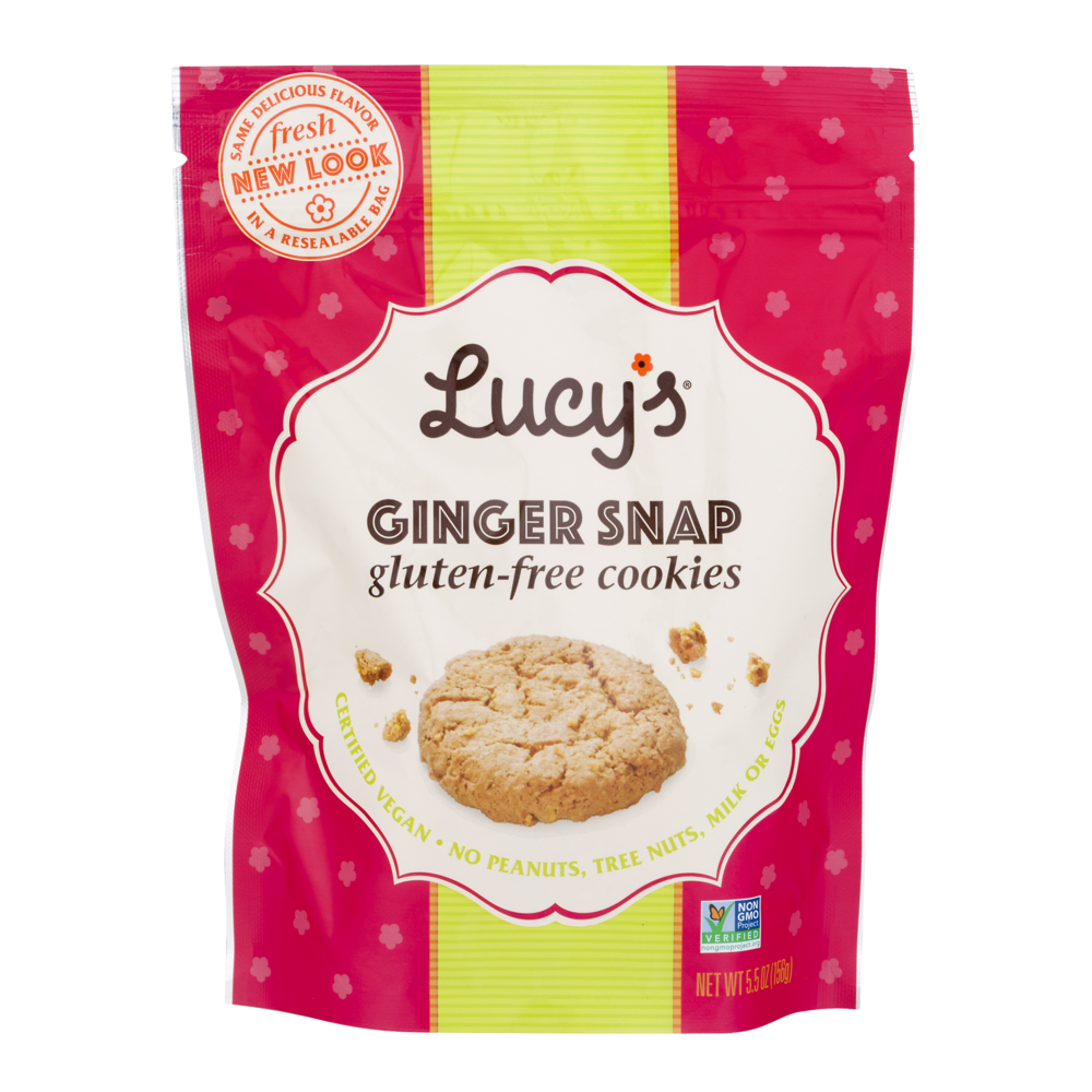 slide 1 of 1, Lucy's Ginger Snap Cookies, 5.5 oz