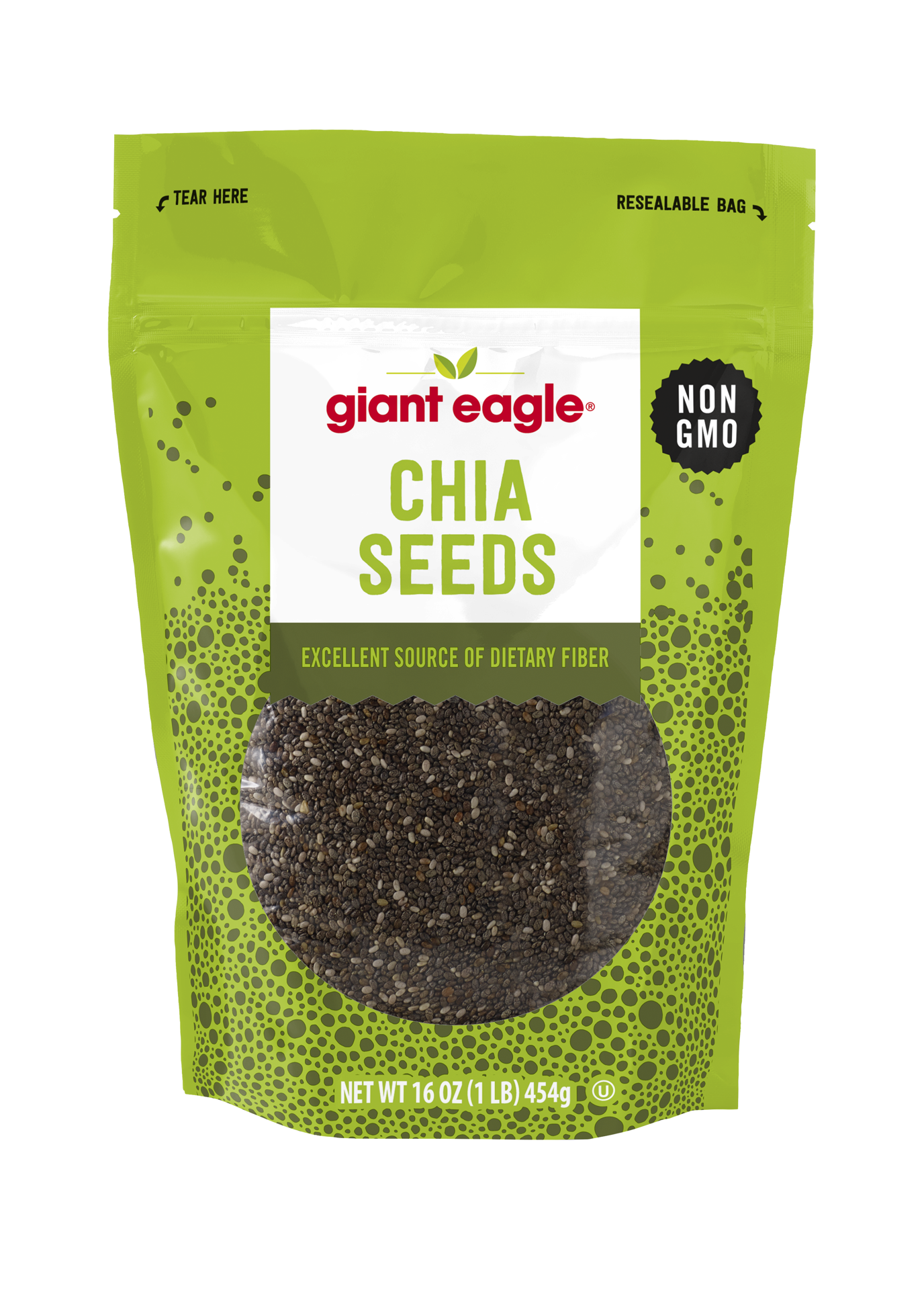 slide 1 of 1, Giant Eagle Black Chia Seeds, 16 oz