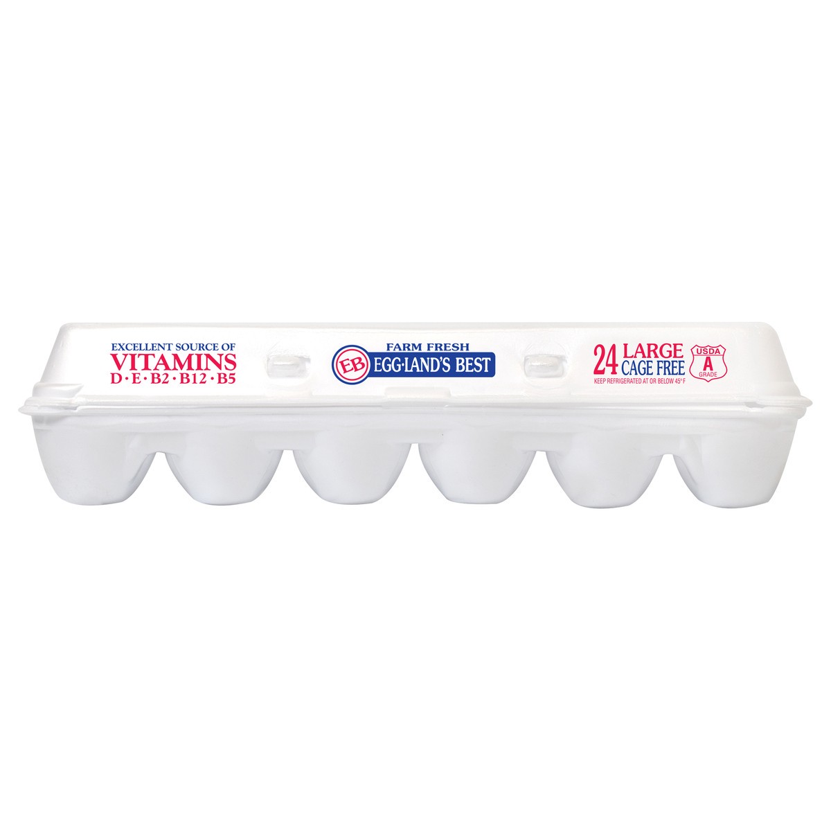 slide 1 of 9, Eggland's Best Cage Free Large White Eggs, 24 Count, 2 doz