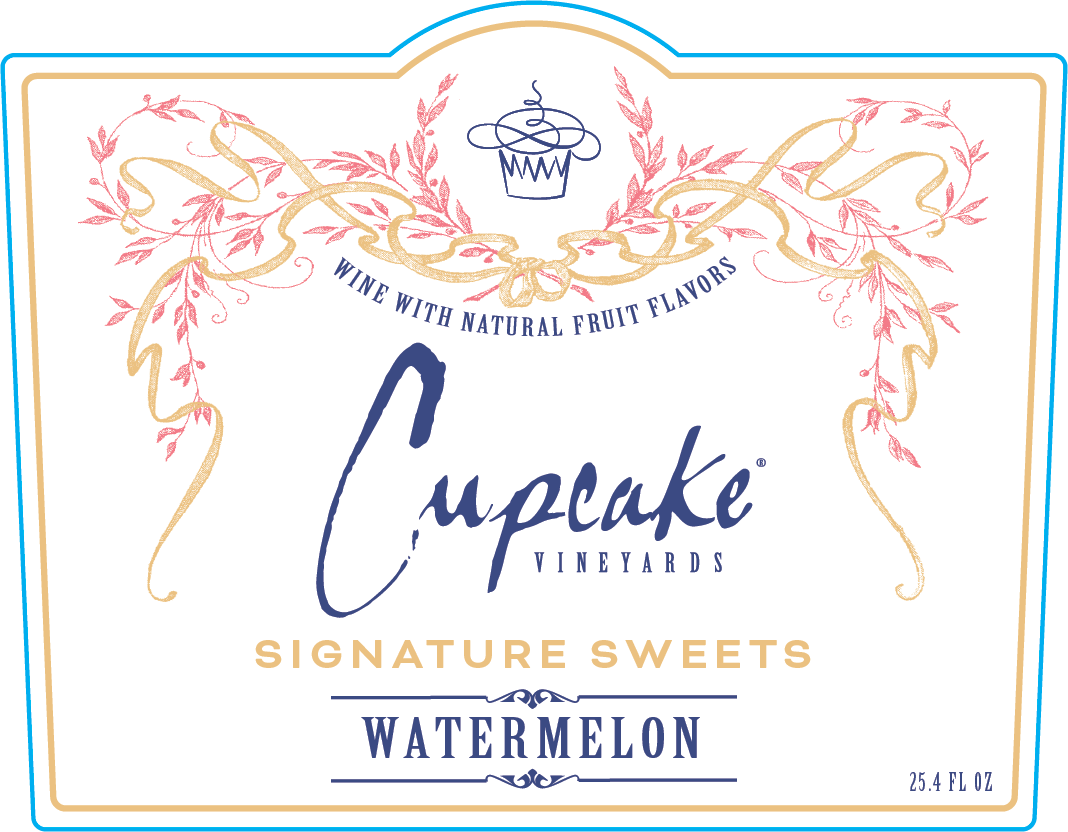 slide 2 of 5, Cupcake Vineyards Signature Sweets Watermelon Moscato Wine, 750 ml