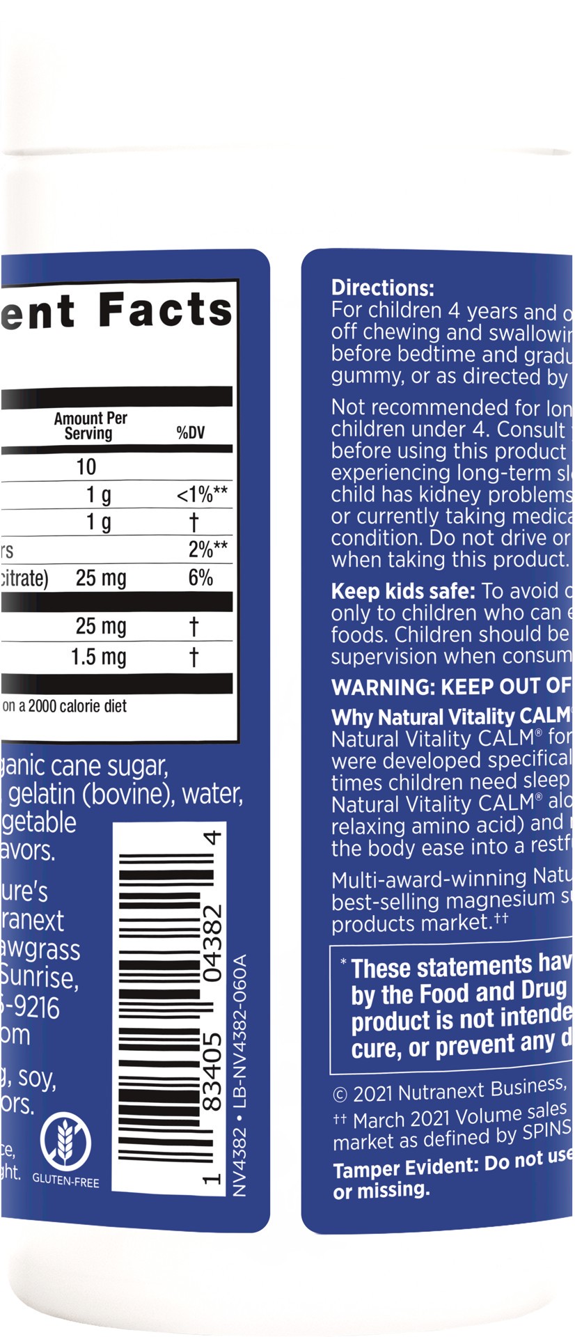 slide 5 of 5, Natural Vitality SLEEP Nighttime Berry Kids Magnesium Supplement Gummies – 60 Count, 1 Bottle, 1 ct
