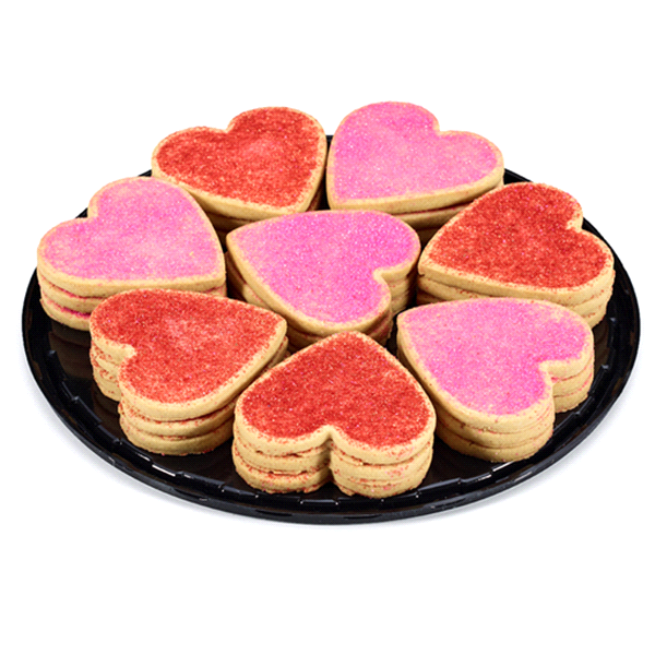 slide 1 of 1, Kimberley's Bakeshoppe Kimberleys Val Heart Sugar Cookie Platter, 22.8 oz