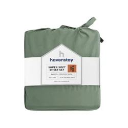 Havenstay Sheets, Twin/Twin XL, Green