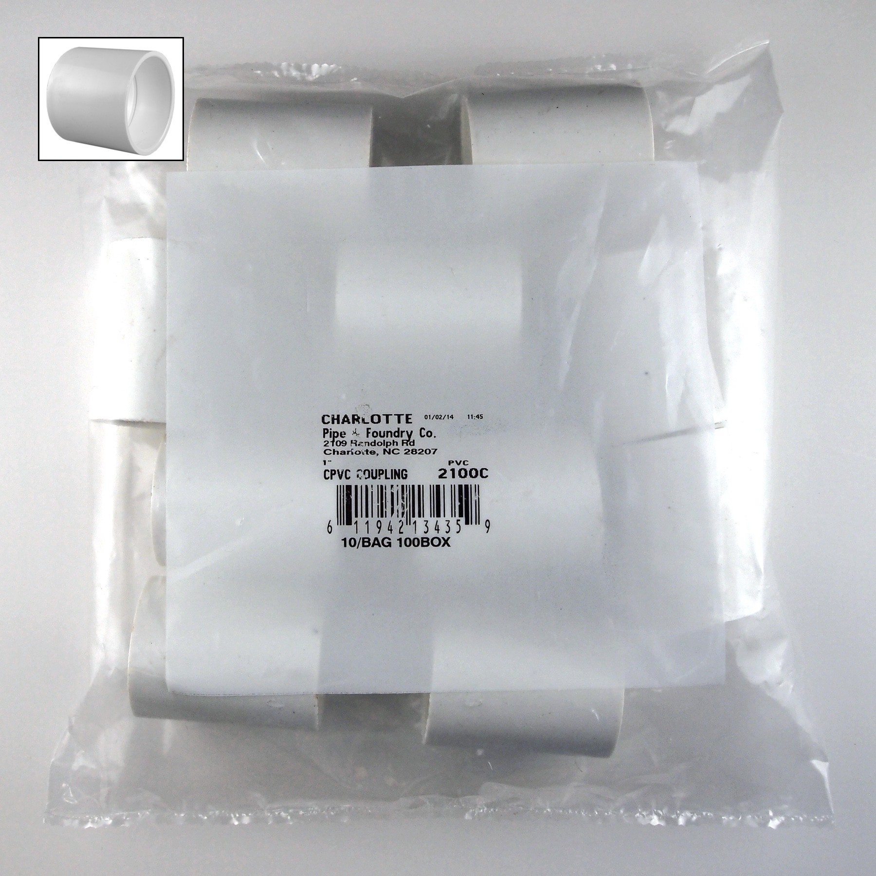 slide 3 of 6, Charlotte Pipe 3/4-in 90-Degree Schedule 40 PVC Elbow, 1 ct