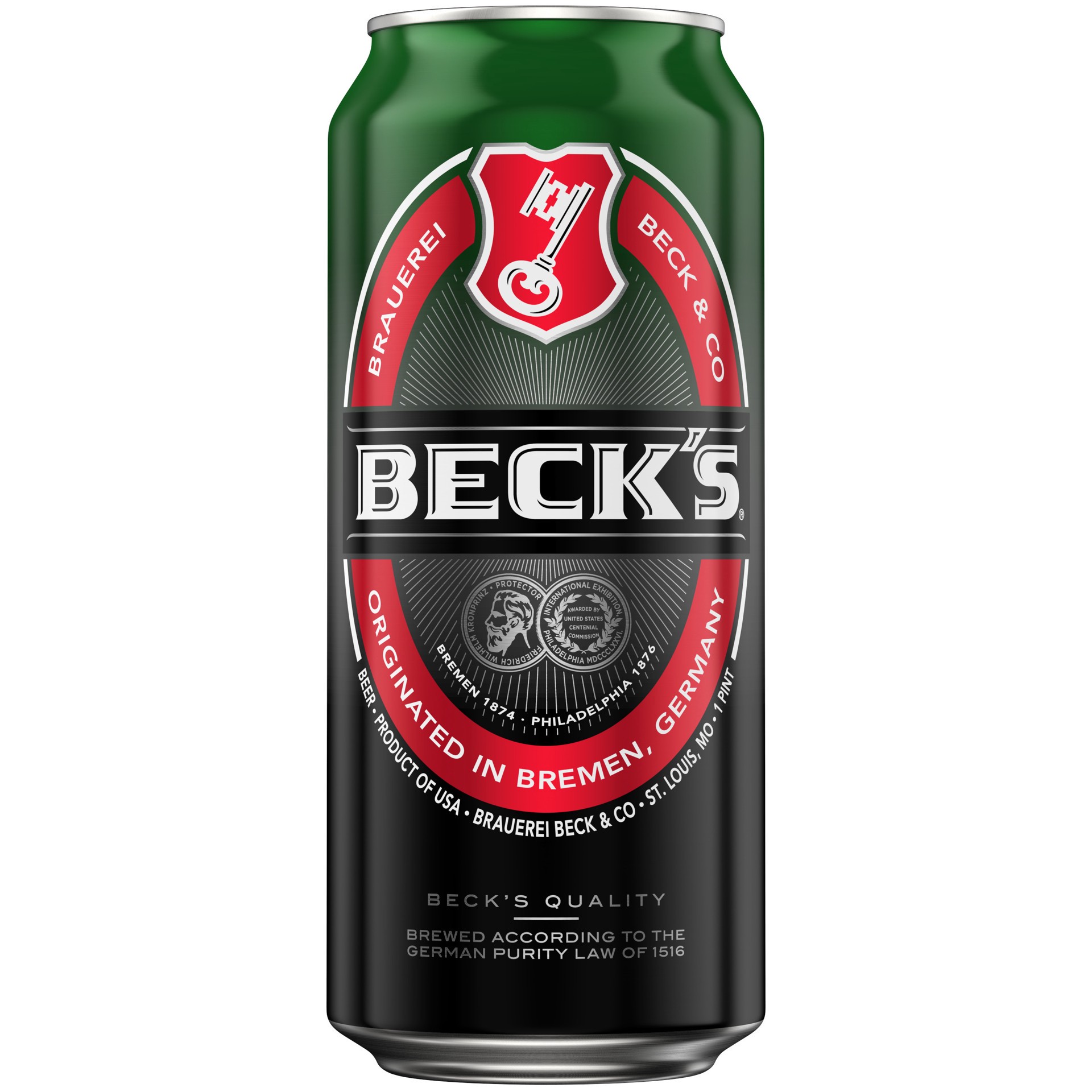 slide 2 of 2, Beck's Beer 4 Pack, 16 fl oz Cans, 5% ABV, 16 fl oz