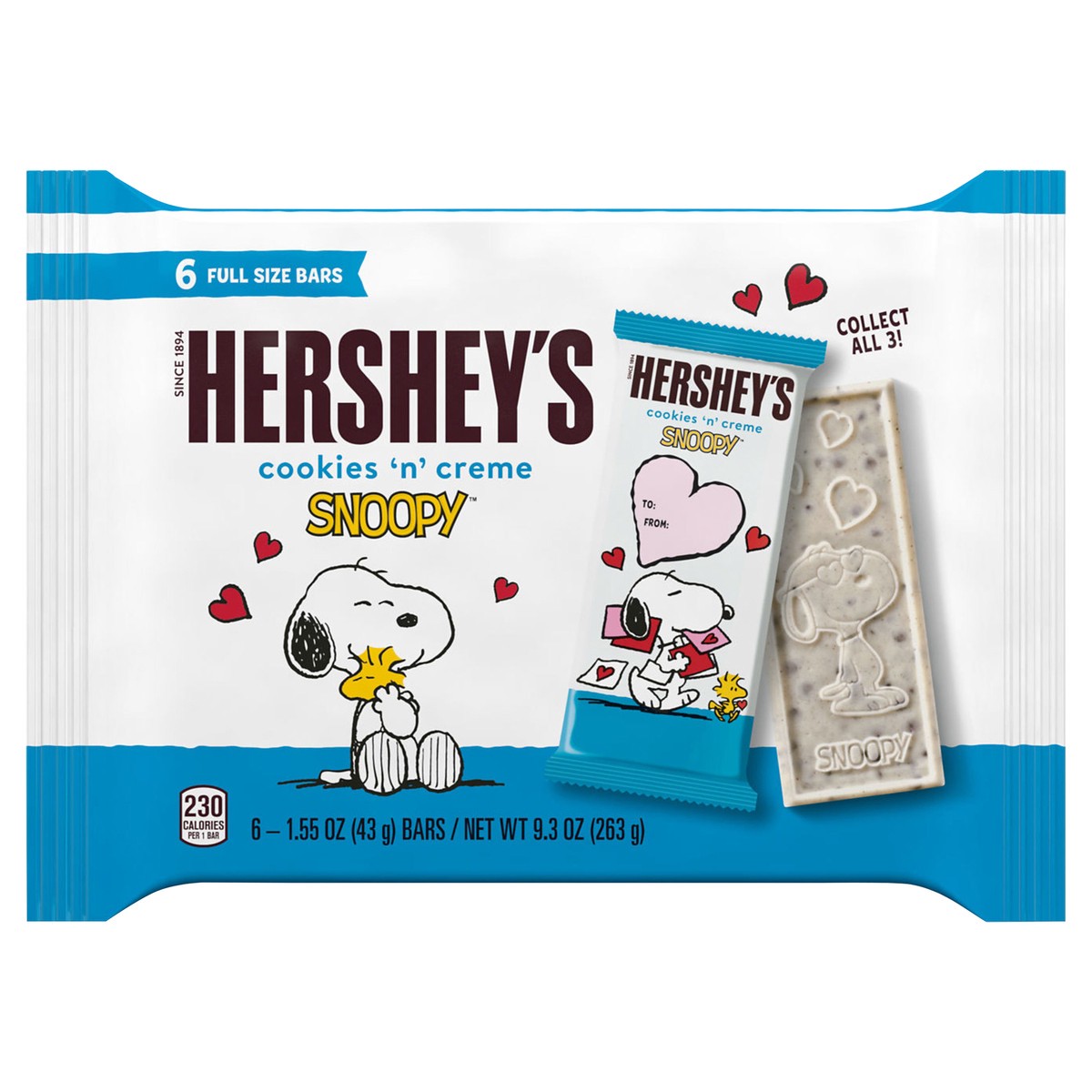 slide 1 of 9, Hershey Ckies N Crm Bar Snoopy N Frnds, 9.3 oz