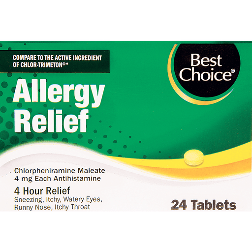 slide 1 of 1, Best Choice 4 Hour Allergy Tablet, 1 ct