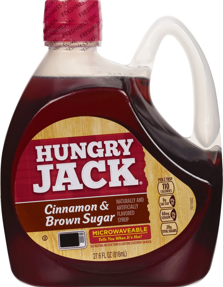 slide 2 of 13, Hungry Jack Cinnamon & Brown Sugar Syrup 27.6 oz, 27.60 oz