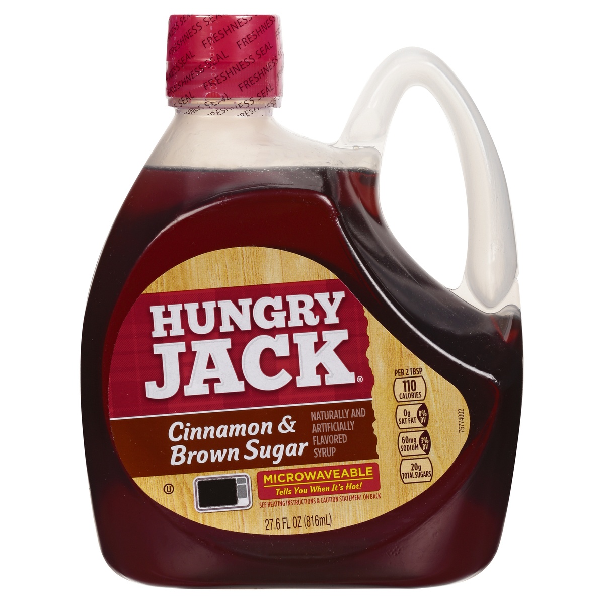 slide 1 of 1, Hungry Jack Cinnamon & Brown Sugar Pancake Syrup, 27.6 oz