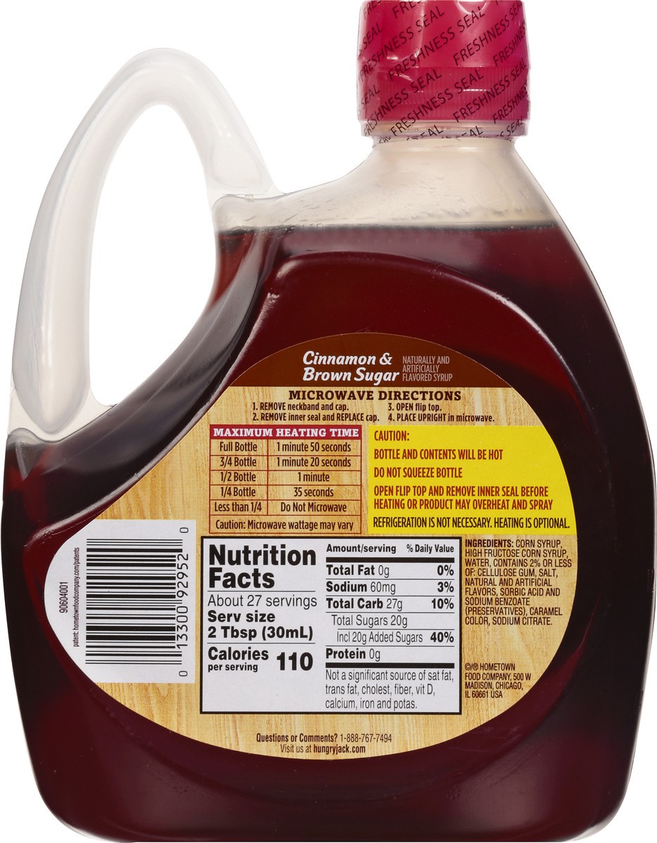 slide 7 of 13, Hungry Jack Cinnamon & Brown Sugar Syrup 27.6 oz, 27.60 oz