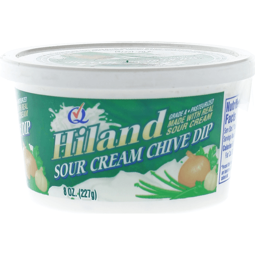 slide 1 of 1, Hiland Dairy Sour Cream Chive Dip, 8 oz