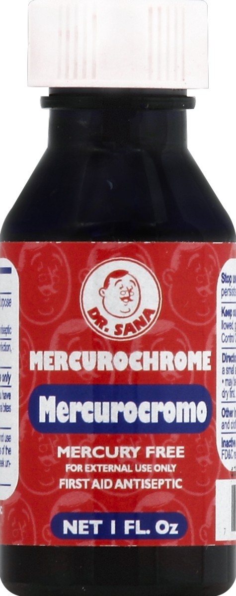 slide 1 of 3, Dr. Sana Mercurochrome 1 oz, 1 oz