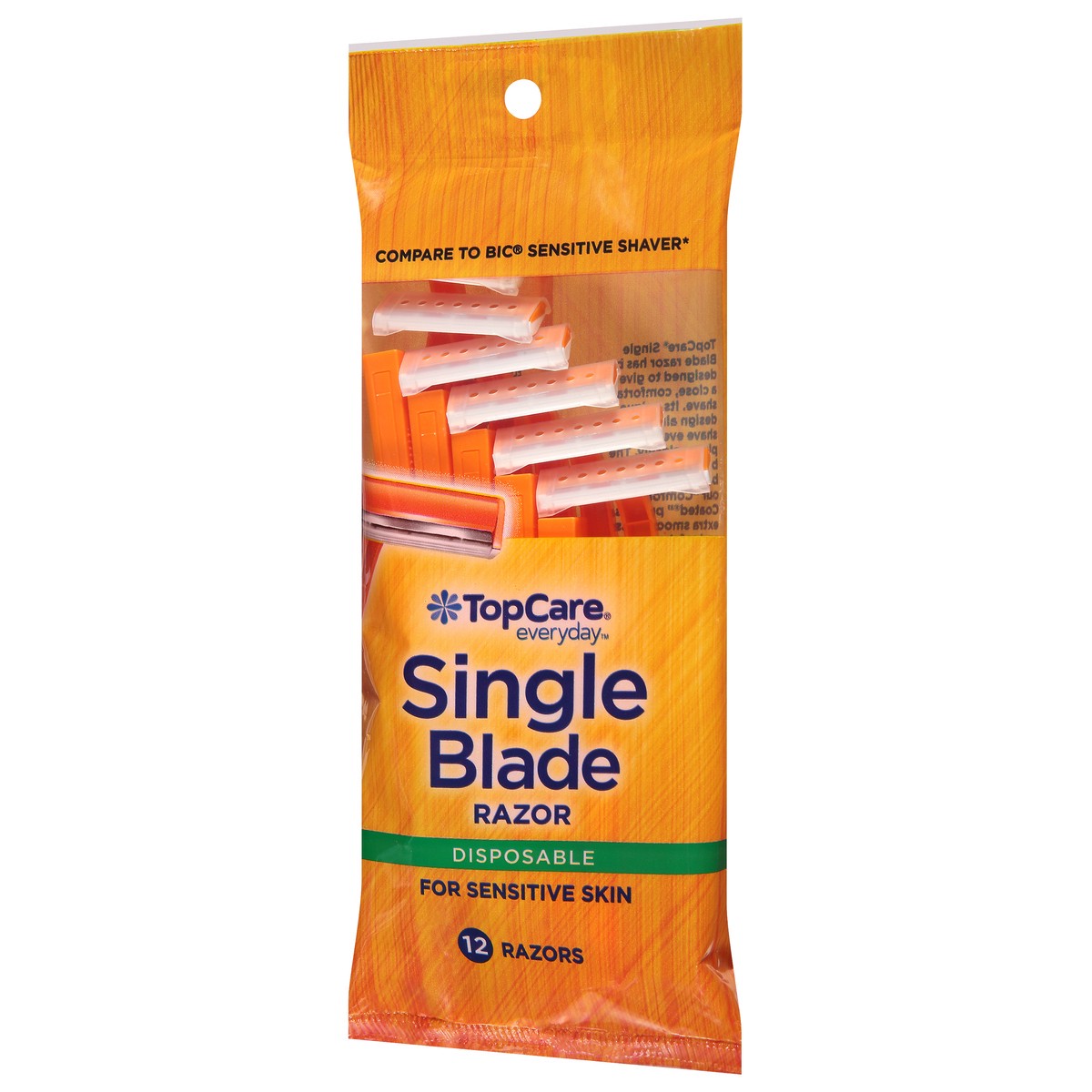 slide 3 of 13, TopCare Everyday Single Blade Disposable Razors 12 ea, 12 ct