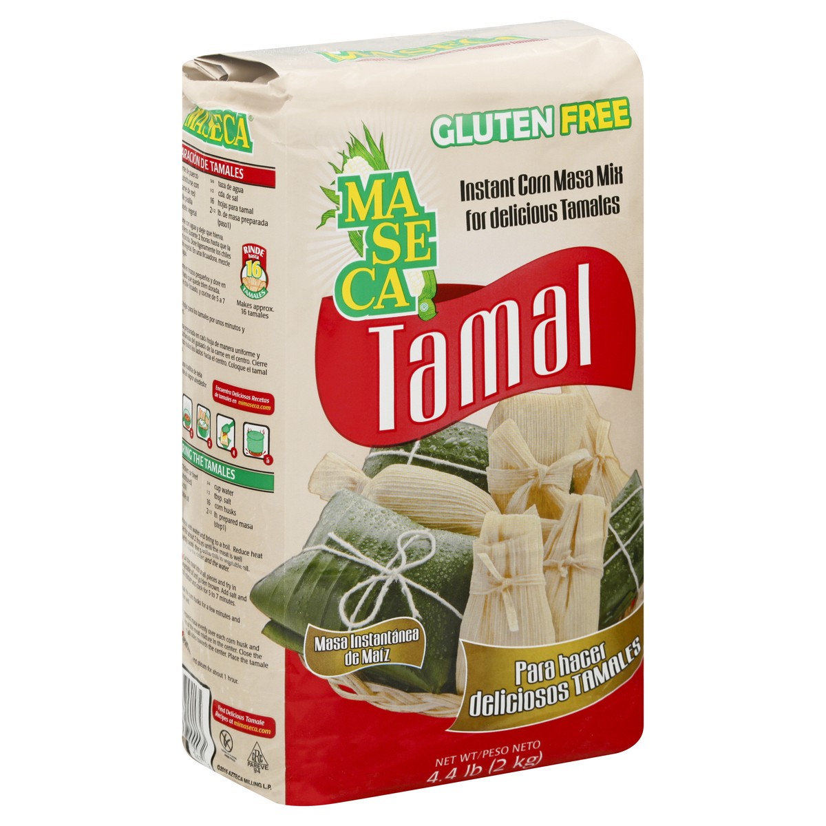 slide 4 of 9, Maseca MASECA Tamal Instant Corn Masa Flour 4 Lb Bag, 4.4 lb