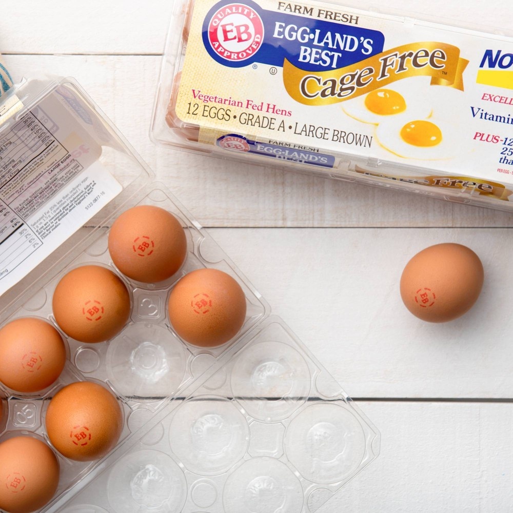 slide 4 of 5, Eggland's Best Cage Free Grade A Eggs Large Brown, 12 ct