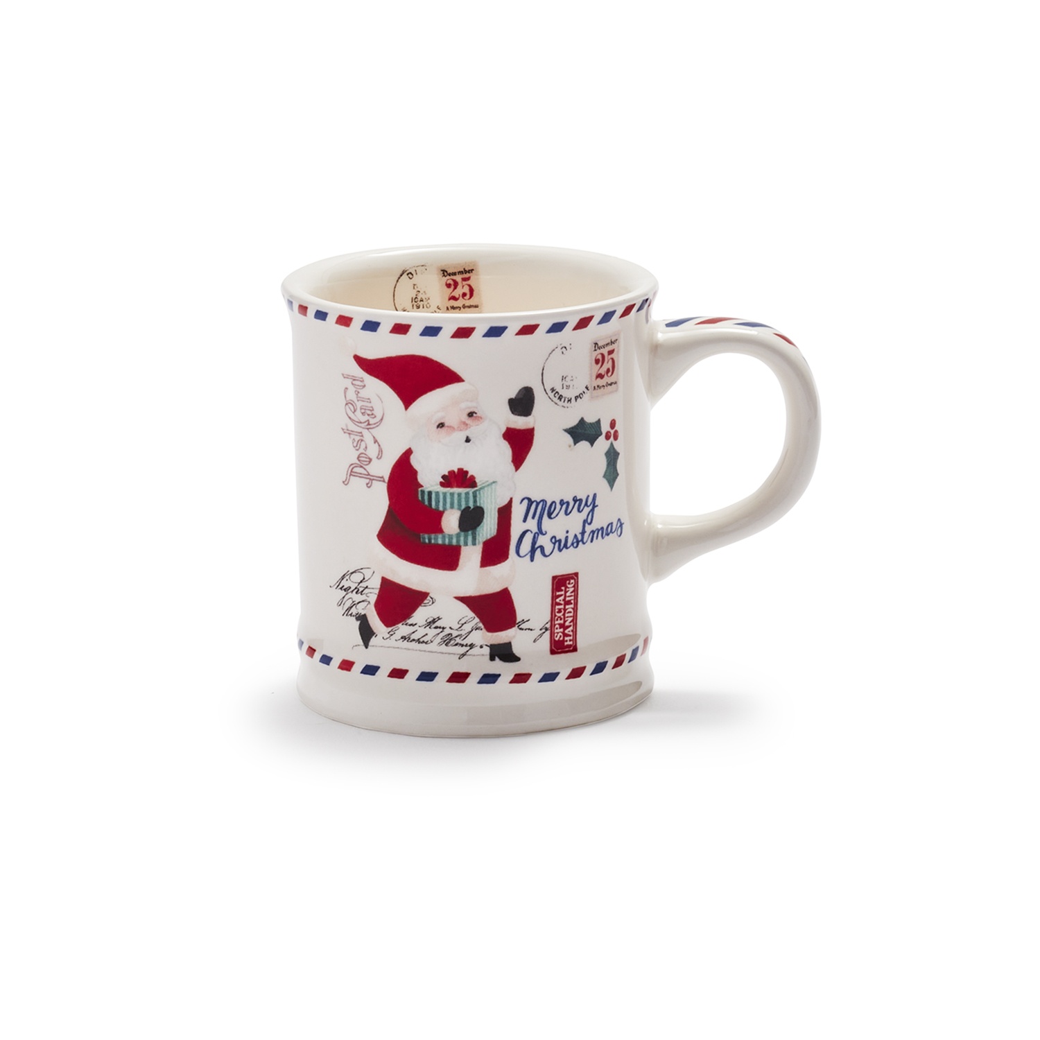 slide 1 of 1, Sur La Table Postcard Santa Mug, Adult, 1 ct