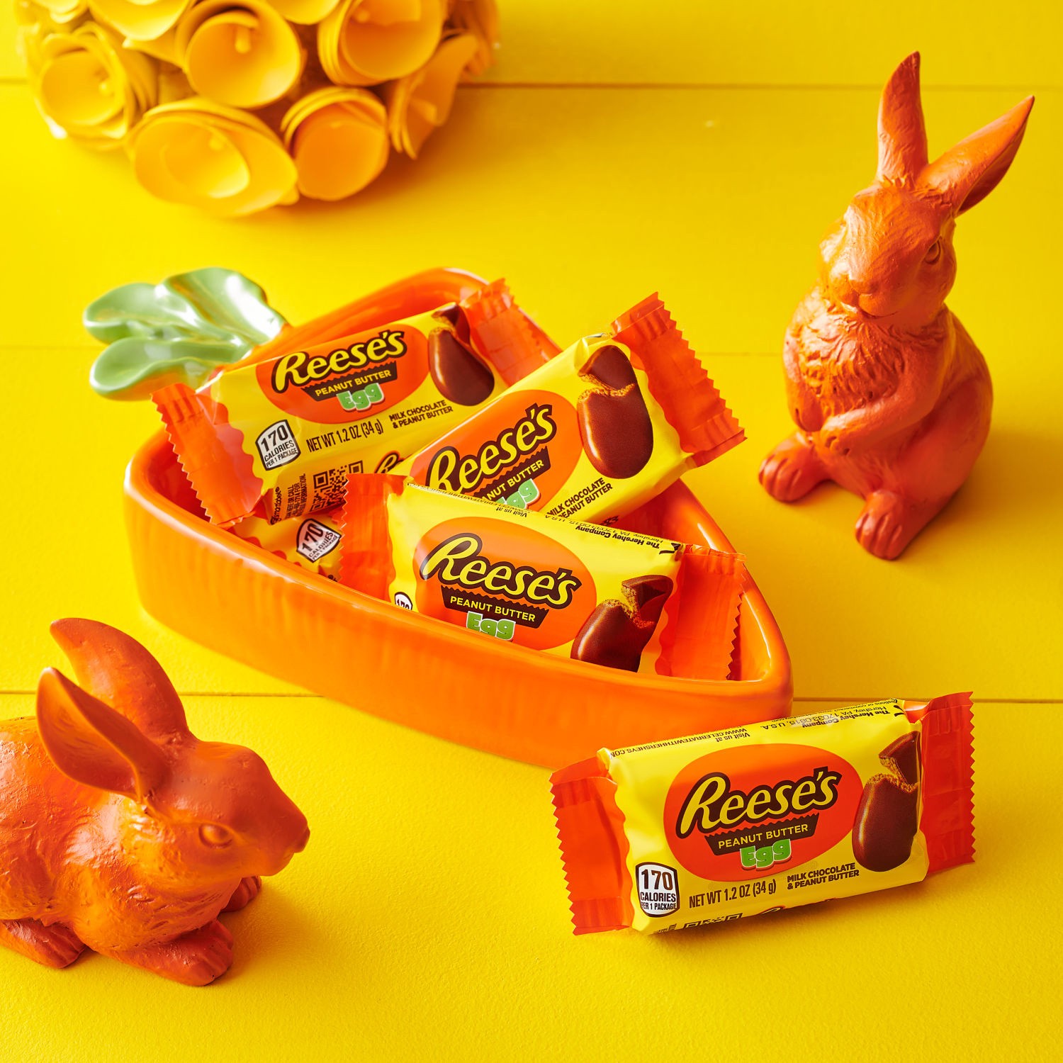 slide 5 of 8, Reese's Milk Chocolate Peanut Butter Egg, Easter Candy Pack, 1.2 oz, 1.2 oz