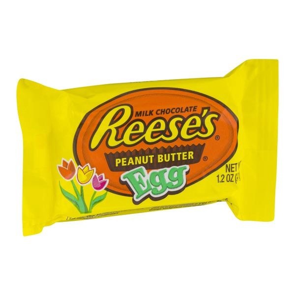 slide 1 of 8, Reese's Milk Chocolate Peanut Butter Egg, Easter Candy Pack, 1.2 oz, 1.2 oz