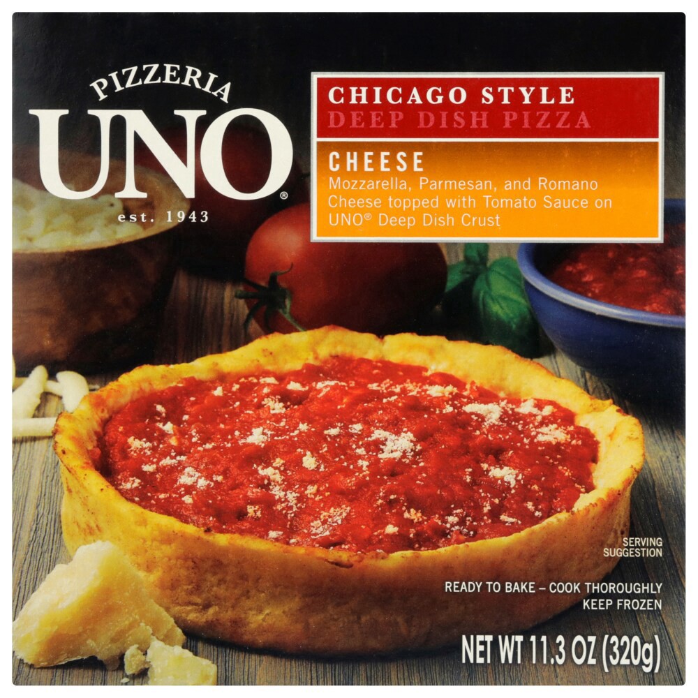 slide 2 of 3, Uno Six Inch Deep Dish Chicago Style Cheese Pizza, 11.3 oz