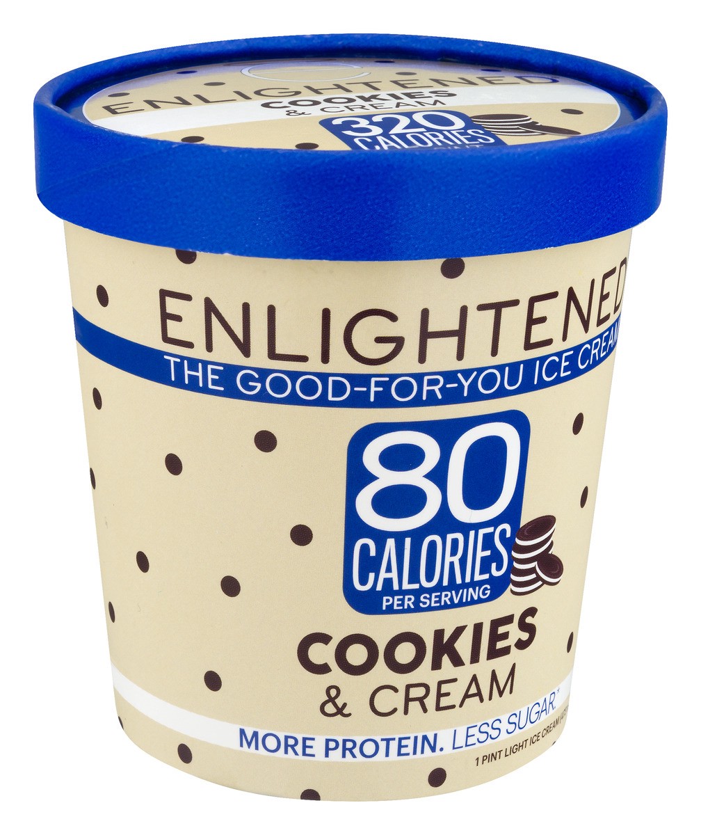 slide 4 of 11, Enlightened Cookies & Cream Ice Cream , 1 pint