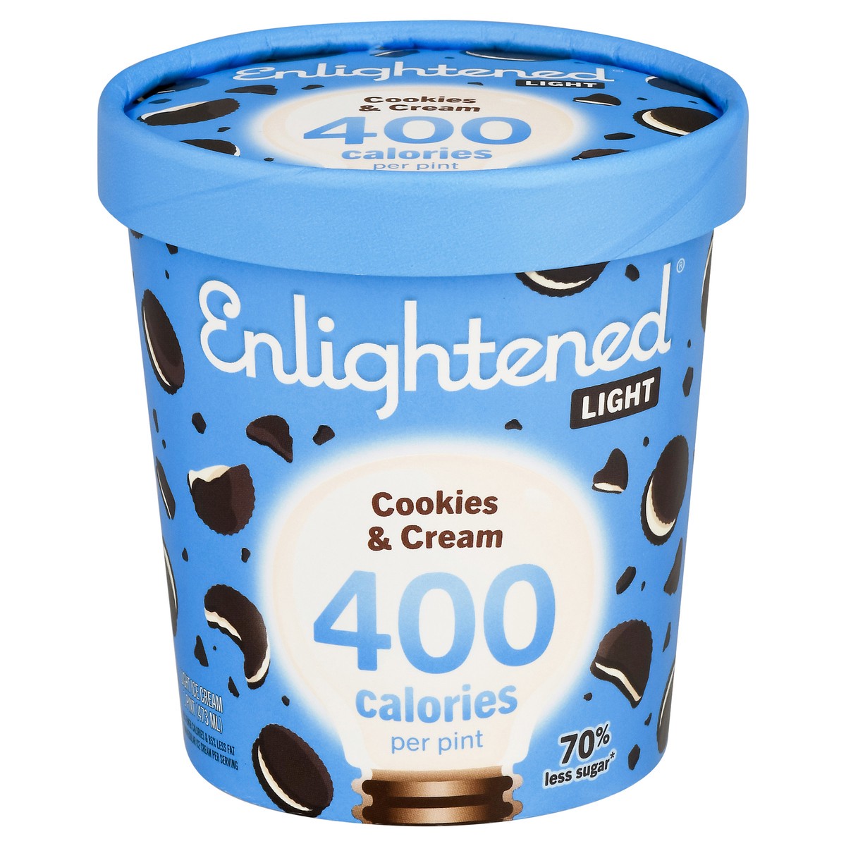 slide 1 of 11, Enlightened Cookies & Cream Ice Cream , 1 pint