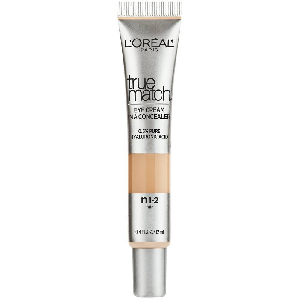 slide 1 of 1, L'Oréal L'Oreal Paris True Match Eye Cream in a Concealer with Hyaluronic Acid - Fair N1-2 - 0.4 fl oz, 0.4 oz