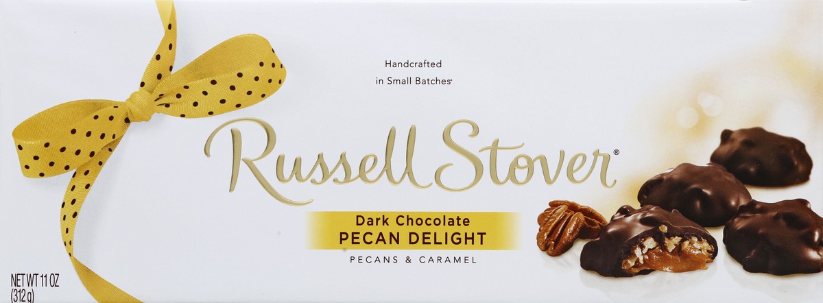 slide 4 of 6, Russell Stover Dark Chocolate Pecan Delights, 11 oz