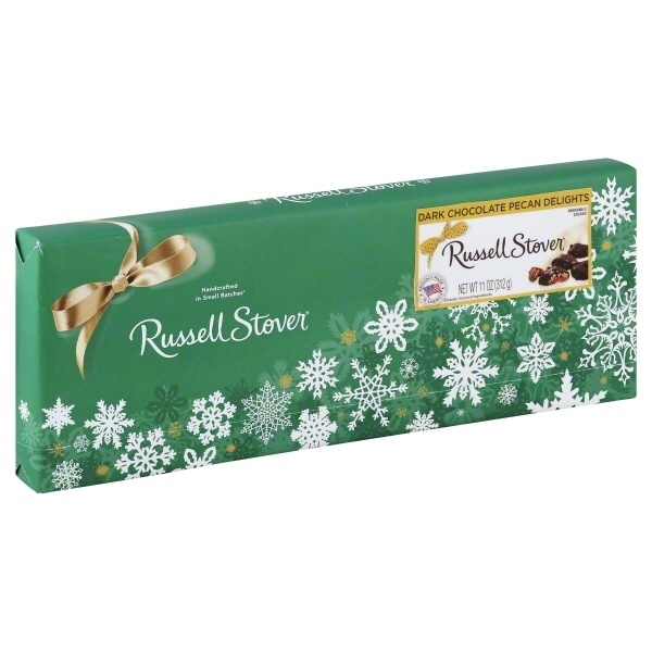 slide 1 of 1, Russell Stover Dark Chocolate Pecan Delights, 11 oz