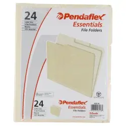 Pendaflex Essentials Manila File Folders Letter