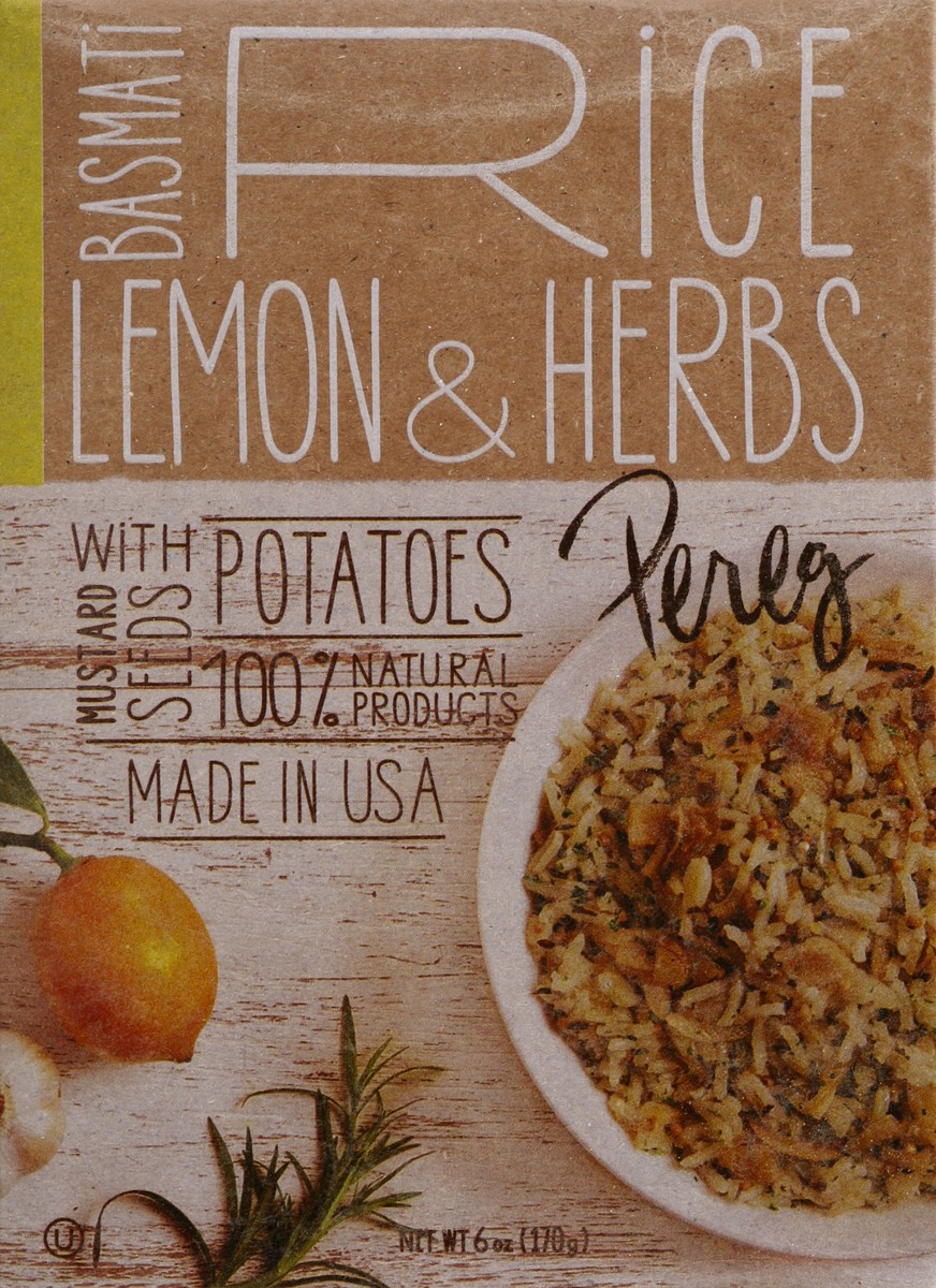 slide 4 of 4, Pereg Lemon & Herbs Basmati Rice, 6 oz